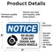 Signmission No Idling Turn Off Engine And Chock Wheels OSHA Notice Sign, Vinyl Decal, 7in W x 5in L, 2PK OS-2PACK-NS-D-57-L-16139 - alternate 4